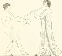 An illustration from Pitture di vasi fittili, esibite dal cav. F. Inghirami per servire di studio alla mitologia ed all storia degli antichi popoli (1838)
