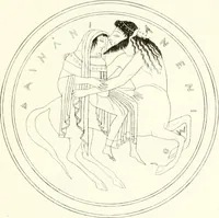 An illustration from Pitture di vasi fittili, esibite dal cav. F. Inghirami per servire di studio alla mitologia ed all storia degli antichi popoli (1838)