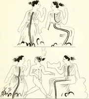 An illustration from Pitture di vasi fittili, esibite dal cav. F. Inghirami per servire di studio alla mitologia ed all storia degli antichi popoli (1838)