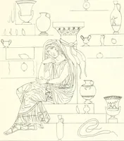 An illustration from Pitture di vasi fittili, esibite dal cav. F. Inghirami per servire di studio alla mitologia ed all storia degli antichi popoli (1838)