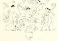 An illustration from Pitture di vasi fittili, esibite dal cav. F. Inghirami per servire di studio alla mitologia ed all storia degli antichi popoli (1838)