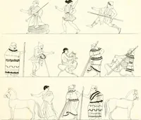 An illustration from Pitture di vasi fittili, esibite dal cav. F. Inghirami per servire di studio alla mitologia ed all storia degli antichi popoli (1838)