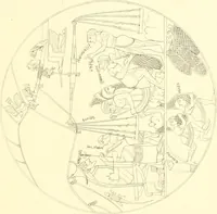 An illustration from Pitture di vasi fittili, esibite dal cav. F. Inghirami per servire di studio alla mitologia ed alla storia degli antichi popoli (1838)