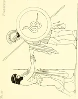 An illustration from Pitture di vasi fittili, esibite dal cav. F. Inghirami per servire di studio alla mitologia ed alla storia degli antichi popoli (1838)
