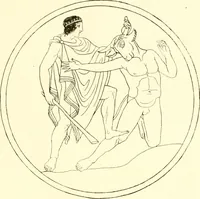 An illustration from Pitture di vasi fittili, esibite dal cav. F. Inghirami per servire di studio alla mitologia ed alla storia degli antichi popoli (1838)