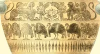 An illustration from Pitture di vasi fittili, esibite dal cav. F. Inghirami per servire di studio alla mitologia ed alla storia degli antichi popoli (1838)