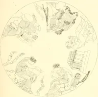 An illustration from Pitture di vasi fittili, esibite dal cav. F. Inghirami per servire di studio alla mitologia ed alla storia degli antichi popoli (1838)