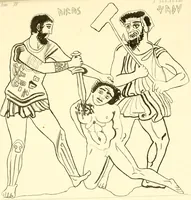 An illustration from Pitture di vasi fittili, esibite dal cav. F. Inghirami per servire di studio alla mitologia ed alla storia degli antichi popoli (1838)