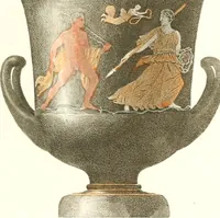 An illustration from Pitture di vasi fittili, esibite dal cav. F. Inghirami per servire di studio alla mitologia ed all storia degli antichi popoli (1838)