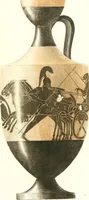 An illustration from Pitture di vasi fittili, esibite dal cav. F. Inghirami per servire di studio alla mitologia ed all storia degli antichi popoli (1838)