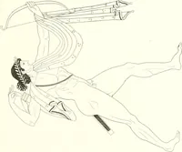 An illustration from Pitture di vasi fittili, esibite dal cav. F. Inghirami per servire di studio alla mitologia ed all storia degli antichi popoli (1838)