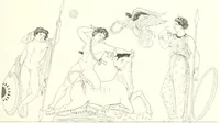 An illustration from Pitture di vasi fittili, esibite dal cav. F. Inghirami per servire di studio alla mitologia ed all storia degli antichi popoli (1838)