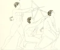 An illustration from Pitture di vasi fittili, esibite dal cav. F. Inghirami per servire di studio alla mitologia ed all storia degli antichi popoli (1838)