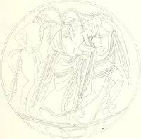 An illustration from Pitture di vasi fittili, esibite dal cav. F. Inghirami per servire di studio alla mitologia ed all storia degli antichi popoli (1838)