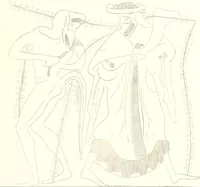 An illustration from Pitture di vasi fittili, esibite dal cav. F. Inghirami per servire di studio alla mitologia ed all storia degli antichi popoli (1838)