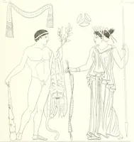 An illustration from Pitture di vasi fittili, esibite dal cav. F. Inghirami per servire di studio alla mitologia ed all storia degli antichi popoli (1838)