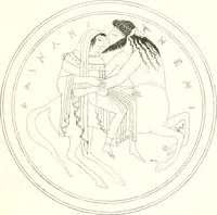 Picture 129 of 216 from Pitture di vasi fittili, esibite dal cav. F. Inghirami per servire di studio alla mitologia ed all storia degli antichi popoli (1838), leaf 528