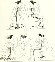 An illustration from Pitture di vasi fittili, esibite dal cav. F. Inghirami per servire di studio alla mitologia ed all storia degli antichi popoli (1838)