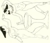 An illustration from Pitture di vasi fittili, esibite dal cav. F. Inghirami per servire di studio alla mitologia ed all storia degli antichi popoli (1838)