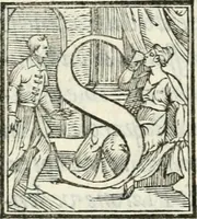 Picture 10 of 25 from Pittvre del Doni, academico pellegrino : nelle quali si mostra di nuoua inuentione : amore, fortuna, tempo, castità, religione, sdegno, riforma, morte, sonno & sogno, huomo, republica, & magnanimità : divise in due trattati : libro primo (1564), leaf 57