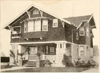 An illustration from The plan book of American dwellings : being a compilation of original home designs, showing actual photographic exteriors and floor plans of moderately priced bungalows, cottages, residences (1914)