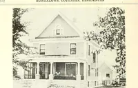 An illustration from The plan book of American dwellings : being a compilation of original home designs, showing actual photographic exteriors and floor plans of moderately priced bungalows, cottages, residences (1914)