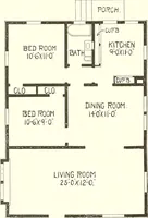 An illustration from The plan book of American dwellings : being a compilation of original home designs, showing actual photographic exteriors and floor plans of moderately priced bungalows, cottages, residences (1914)