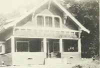 An illustration from The plan book of American dwellings : being a compilation of original home designs, showing actual photographic exteriors and floor plans of moderately priced bungalows, cottages, residences (1914)