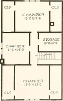 An illustration from The plan book of American dwellings : being a compilation of original home designs, showing actual photographic exteriors and floor plans of moderately priced bungalows, cottages, residences (1914)
