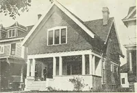 An illustration from The plan book of American dwellings : being a compilation of original home designs, showing actual photographic exteriors and floor plans of moderately priced bungalows, cottages, residences (1914)