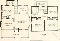 An illustration from The plan book of American dwellings : being a compilation of original home designs, showing actual photographic exteriors and floor plans of moderately priced bungalows, cottages, residences (1914)