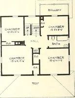 An illustration from The plan book of American dwellings : being a compilation of original home designs, showing actual photographic exteriors and floor plans of moderately priced bungalows, cottages, residences (1914)