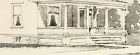 An illustration from The plan book of American dwellings : being a compilation of original home designs, showing actual photographic exteriors and floor plans of moderately priced bungalows, cottages, residences (1914)