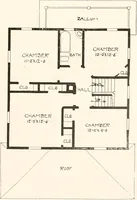 An illustration from The plan book of American dwellings : being a compilation of original home designs, showing actual photographic exteriors and floor plans of moderately priced bungalows, cottages, residences (1914)