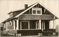 An illustration from The plan book of American dwellings : being a compilation of original home designs, showing actual photographic exteriors and floor plans of moderately priced bungalows, cottages, residences (1914)