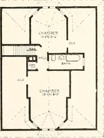 An illustration from The plan book of American dwellings : being a compilation of original home designs, showing actual photographic exteriors and floor plans of moderately priced bungalows, cottages, residences (1914)