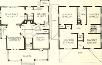 An illustration from The plan book of American dwellings : being a compilation of original home designs, showing actual photographic exteriors and floor plans of moderately priced bungalows, cottages, residences (1914)