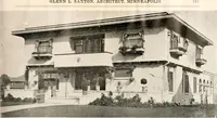 An illustration from The plan book of American dwellings : being a compilation of original home designs, showing actual photographic exteriors and floor plans of moderately priced bungalows, cottages, residences (1914)