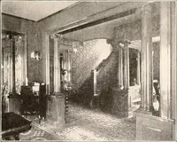 An illustration from The plan book of American dwellings : being a compilation of original home designs, showing actual photographic exteriors and floor plans of moderately priced bungalows, cottages, residences (1914)