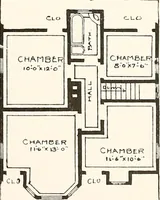 An illustration from The plan book of American dwellings : being a compilation of original home designs, showing actual photographic exteriors and floor plans of moderately priced bungalows, cottages, residences (1914)