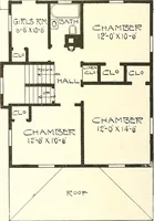 An illustration from The plan book of American dwellings : being a compilation of original home designs, showing actual photographic exteriors and floor plans of moderately priced bungalows, cottages, residences (1914)