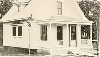 An illustration from The plan book of American dwellings : being a compilation of original home designs, showing actual photographic exteriors and floor plans of moderately priced bungalows, cottages, residences (1914)