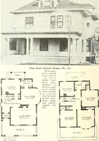 An illustration from The plan book of American dwellings : being a compilation of original home designs, showing actual photographic exteriors and floor plans of moderately priced bungalows, cottages, residences (1914)