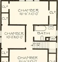 An illustration from The plan book of American dwellings : being a compilation of original home designs, showing actual photographic exteriors and floor plans of moderately priced bungalows, cottages, residences (1914)
