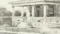 An illustration from The plan book of American dwellings : being a compilation of original home designs, showing actual photographic exteriors and floor plans of moderately priced bungalows, cottages, residences (1914)