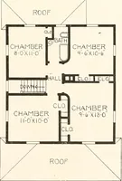 An illustration from The plan book of American dwellings : being a compilation of original home designs, showing actual photographic exteriors and floor plans of moderately priced bungalows, cottages, residences (1914)