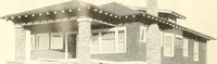 An illustration from The plan book of American dwellings : being a compilation of original home designs, showing actual photographic exteriors and floor plans of moderately priced bungalows, cottages, residences (1914)