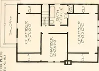 An illustration from The plan book of American dwellings : being a compilation of original home designs, showing actual photographic exteriors and floor plans of moderately priced bungalows, cottages, residences (1914)