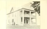 An illustration from The plan book of American dwellings : being a compilation of original home designs, showing actual photographic exteriors and floor plans of moderately priced bungalows, cottages, residences (1914)