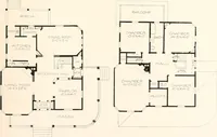 An illustration from The plan book of American dwellings : being a compilation of original home designs, showing actual photographic exteriors and floor plans of moderately priced bungalows, cottages, residences (1914)